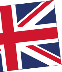 Bandera inglesa ladeada